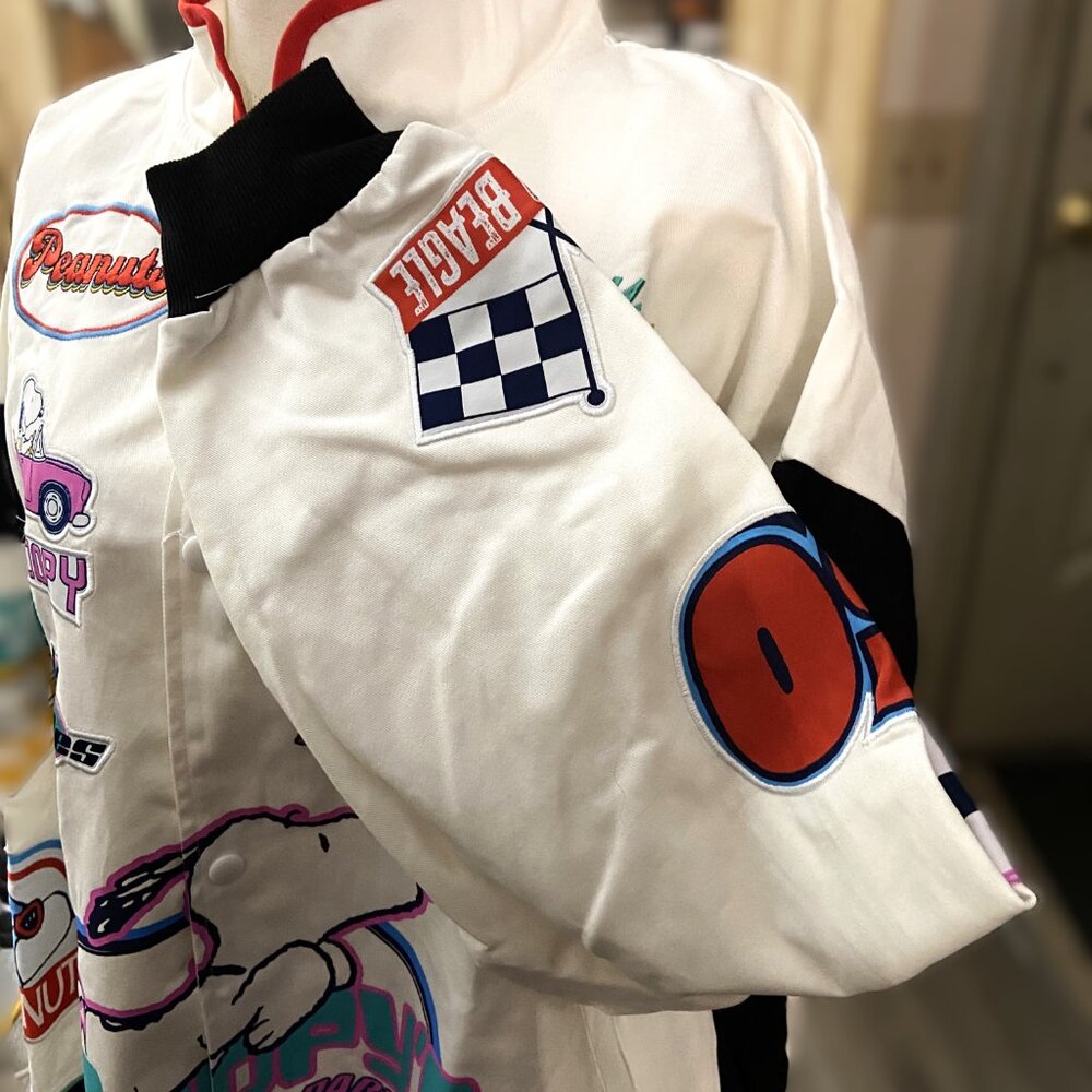 PEANUTS / SNOOPY SPEEDWAY MOTO JACKET MENS XL / WOMENS 2XL (SEE MEASUREMENTS) - Picture 5 of 9